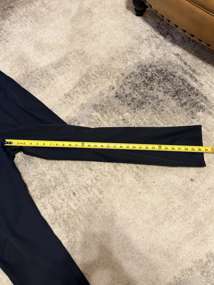 Pantalones Peter Millar EB66 Golf Performance Cinco Bolsillos Núcleo Negros Talla Para Hombre 36/32 Foto 3 de 4