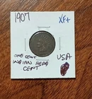 USA 1c~ One Cent ~Indian Head Cent 1907 ~* XF ~  Coin