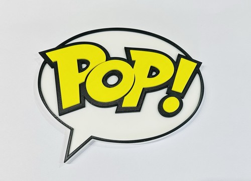 Deko Funko Pop Logo Schild Display Mancave zweifarbig - Bild 4 von 10