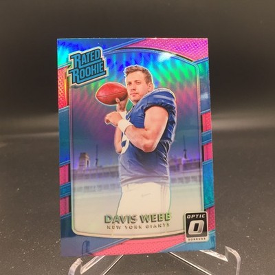 Davis Webb 2017 Donruss Optic Pink 198 New York Giants Rookie