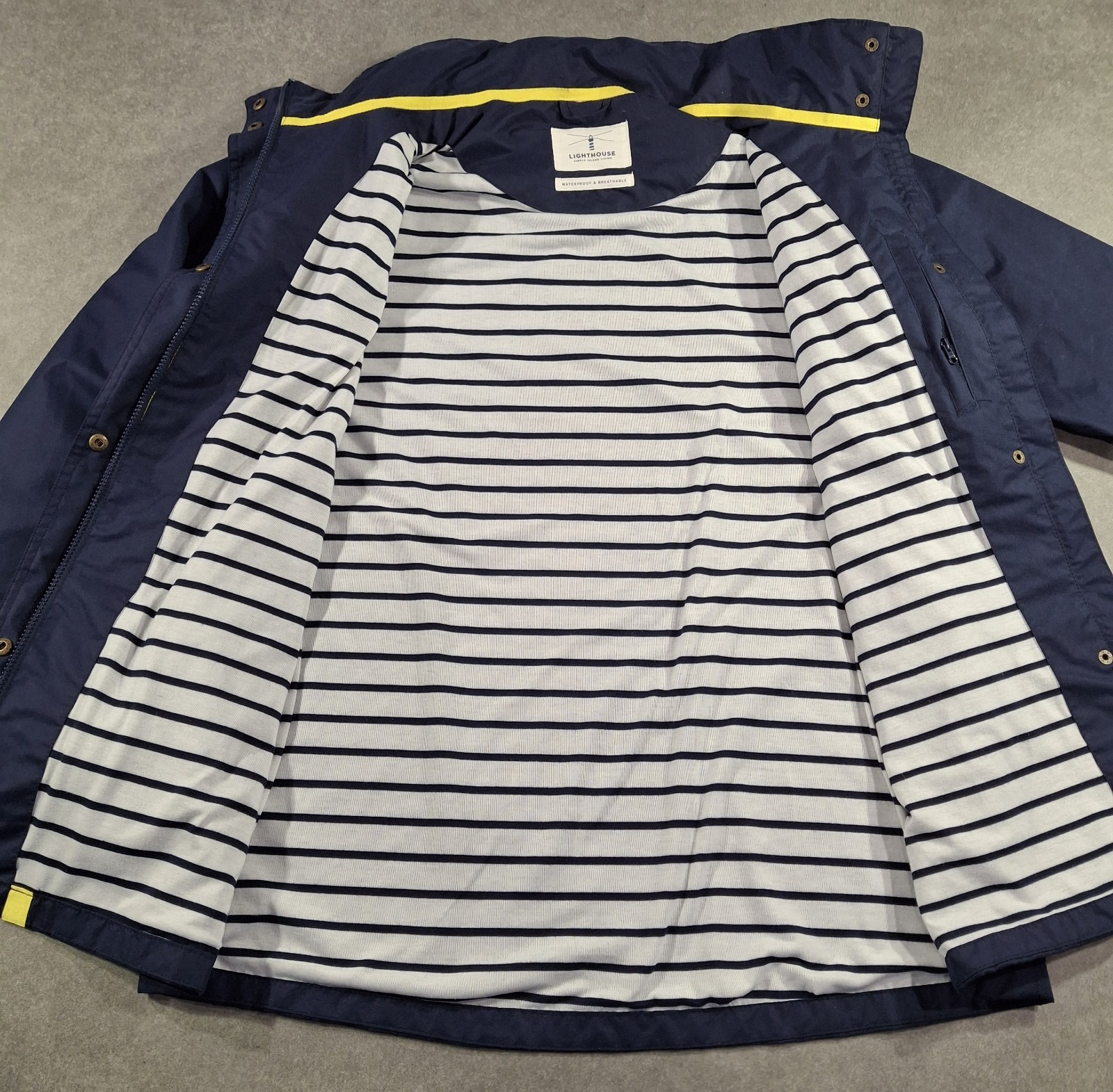 Lighthouse Beachcomber Jacket Womens Medium Blue … - image 7