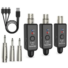 1set Wireless Microphone Transmitter&Receiver Ultra-Low Latency Transmission