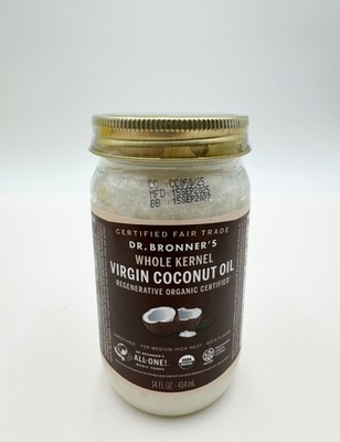 Dr. Bronner s Virgin Coconut Oil Whole Kernel 14 fl oz Organic Pure