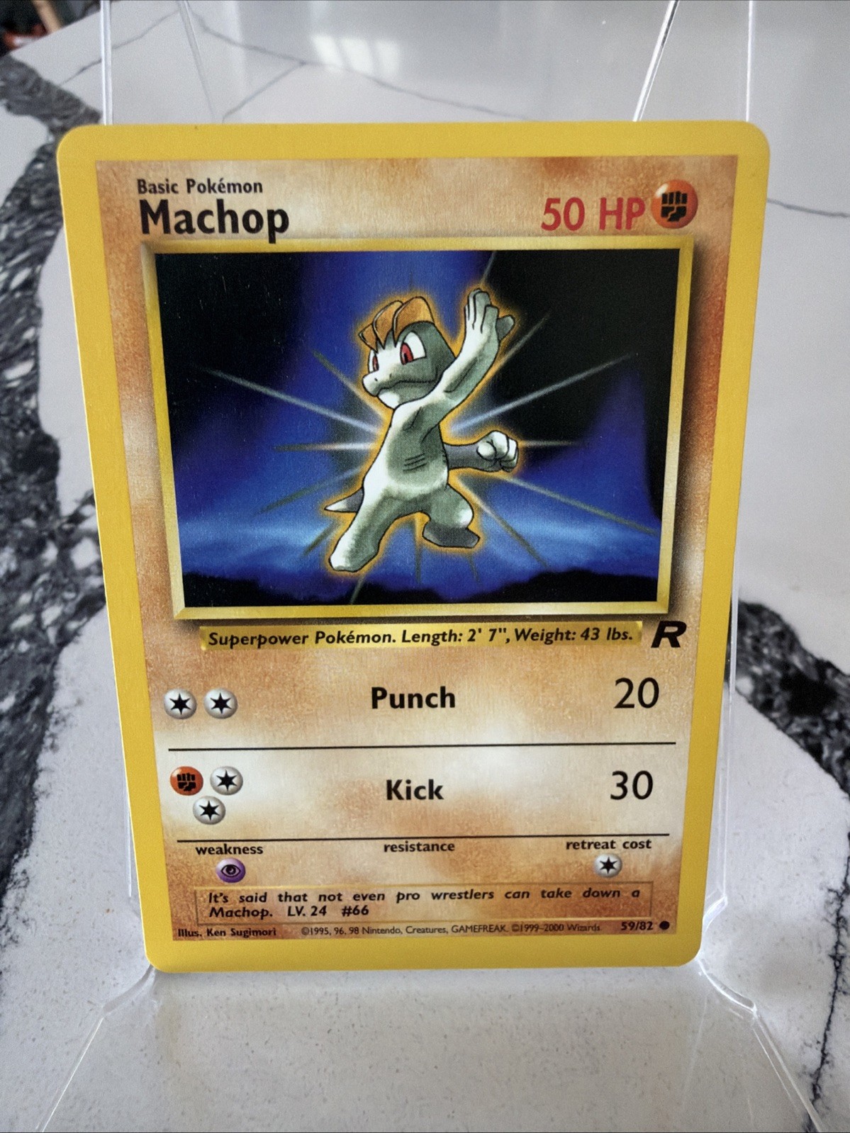 Machop 59/82 Team Rocket Unlimited NM
