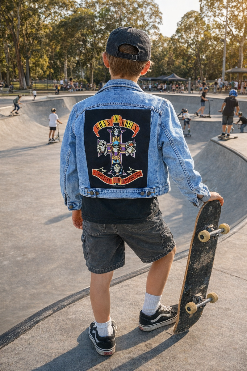 Guns n Roses Back Patch Denim Jacket Lee | eBay