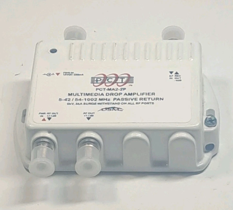 PCT 4 Port Multimedia Drop Amplifier RF/CATV Amplifier PCT-MA2-4P - Image 2 of 4