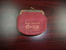Early c1900's Coca Cola Change purse In Good Used Condition for age