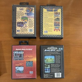Sega Genesis Game Lot - Sonic, X-Men, Altered Beast, Aladdin, Manuals Included