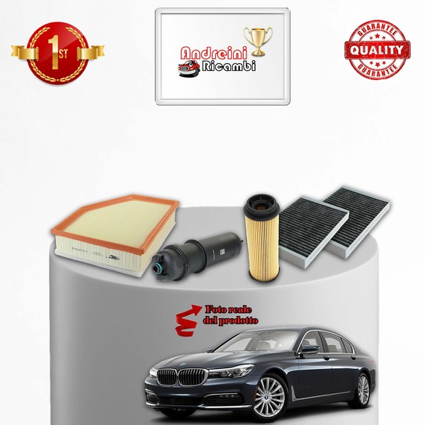Set Service 4 Filter Xbmw Serie 7 G11 740 Diesel 250KW 340CV Von 2020->-image