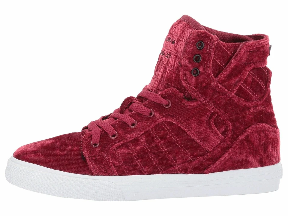 全新 SUPRA Skytop 儿童深红宝石/白色 58062-643-M 4 码 — 第 4/4 张图片