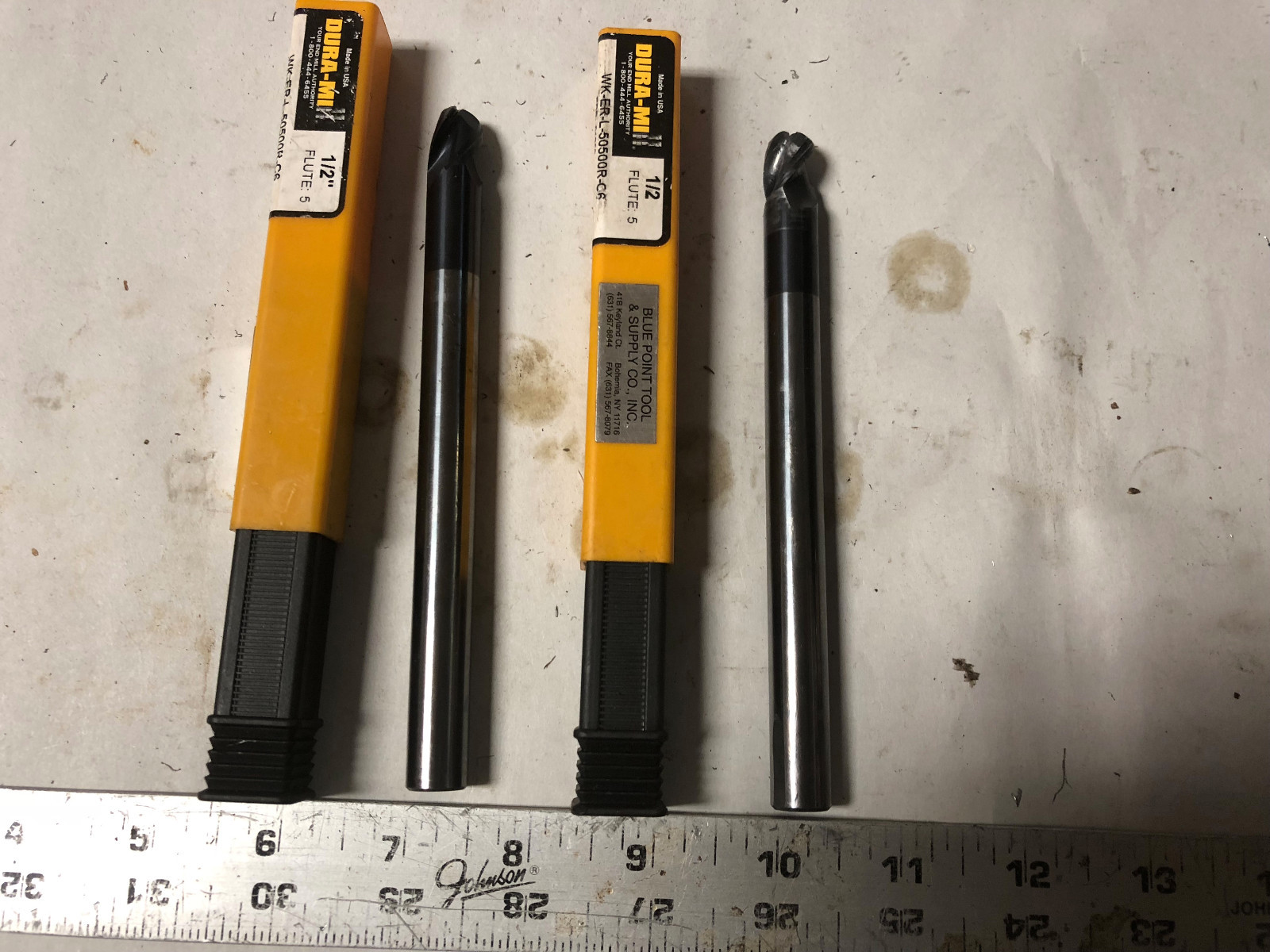 MACHINIST TOOLS LATHE MILL 2 Solid Carbide Long Shank End Mills 1/2" Dia DrT eBay