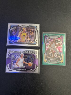 2024-2025 Panini Prizm Draft Picks Angel Reese 3 Card Lot