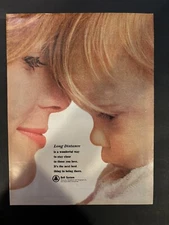 Vtg 1960s AT&T American Telephone and Telegraph Bell System Long Distance AD