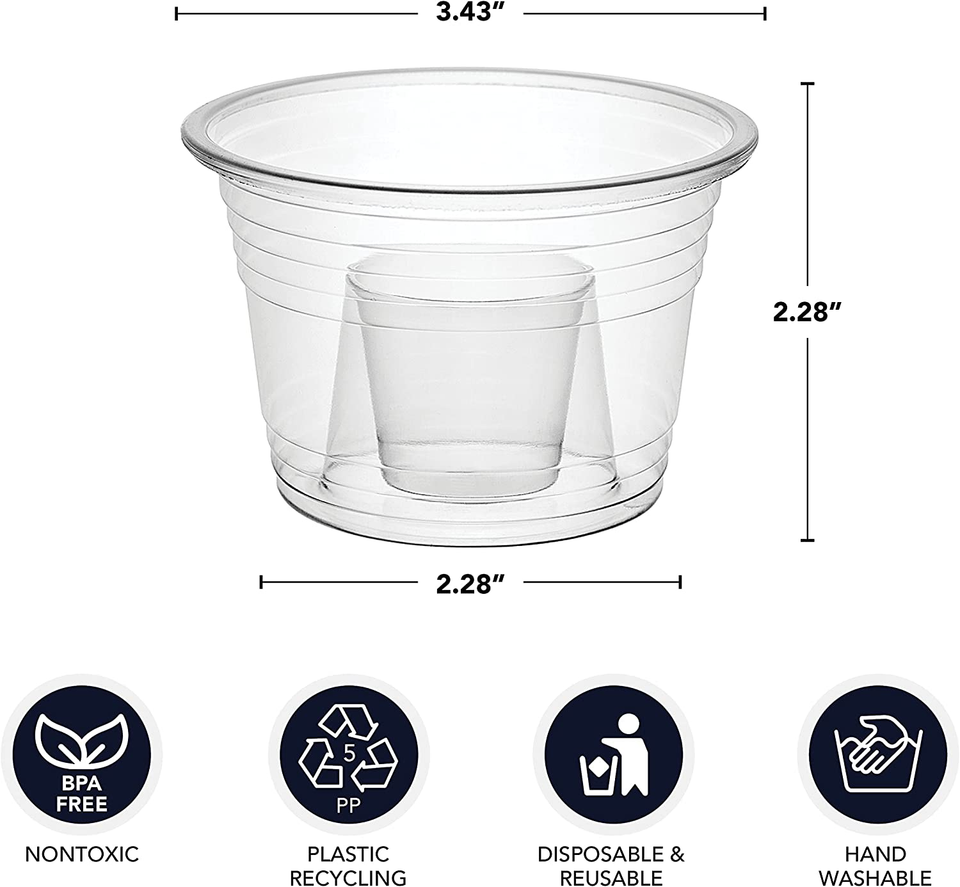 Plastic Bomber Cups, Jager Bomb Shot Glasses, 3 Oz. Clear, 50 Ct eBay