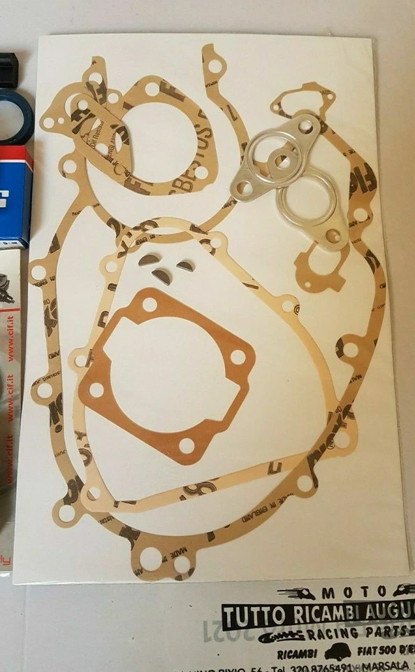 Kit cuscinetti paraoli guarnizioni revisione motore completo Vespa PK 50 125 S - Immagine 2 di 3