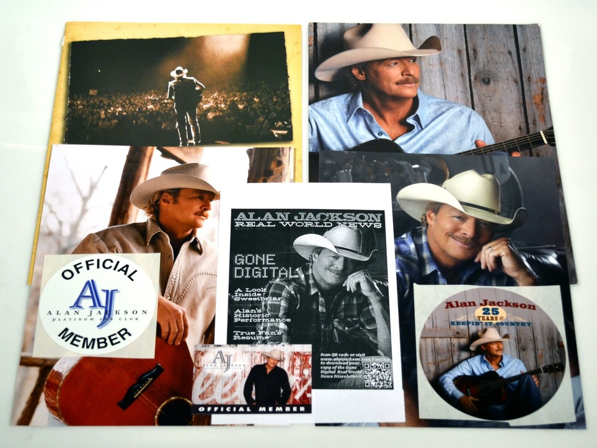 Vintage Alan Jackson Official Fan Club Almanac Sticker Membership