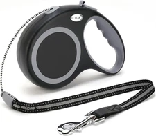 EC.TEAK Retractable Dog Leash, 30 FT Dog Walking Leash for Medium Large Dogs up 