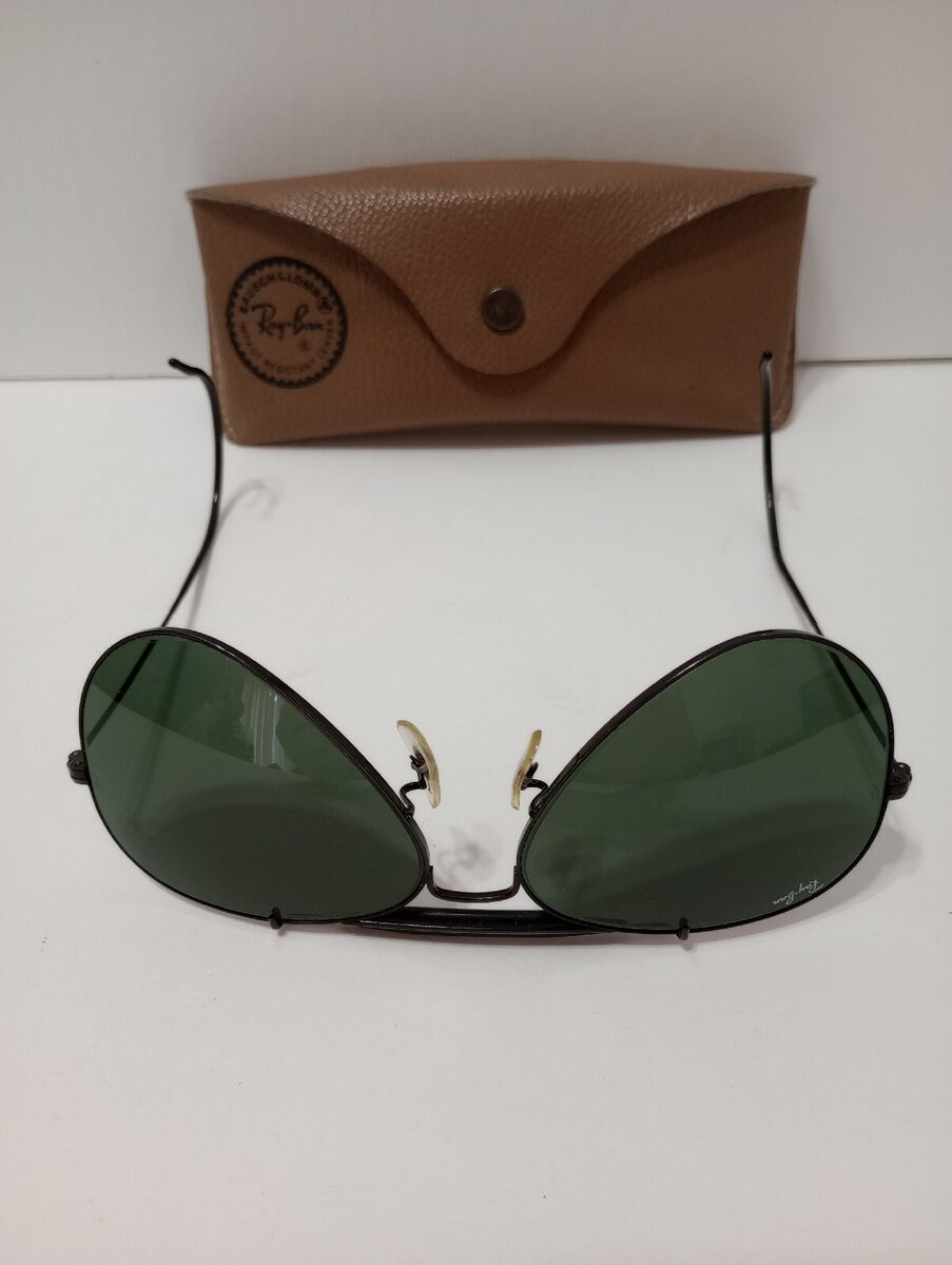 【1960’s】 B&L 1960s Vtg B&L RAY BAN Wraparound AVIATOR Sunglasses Frames