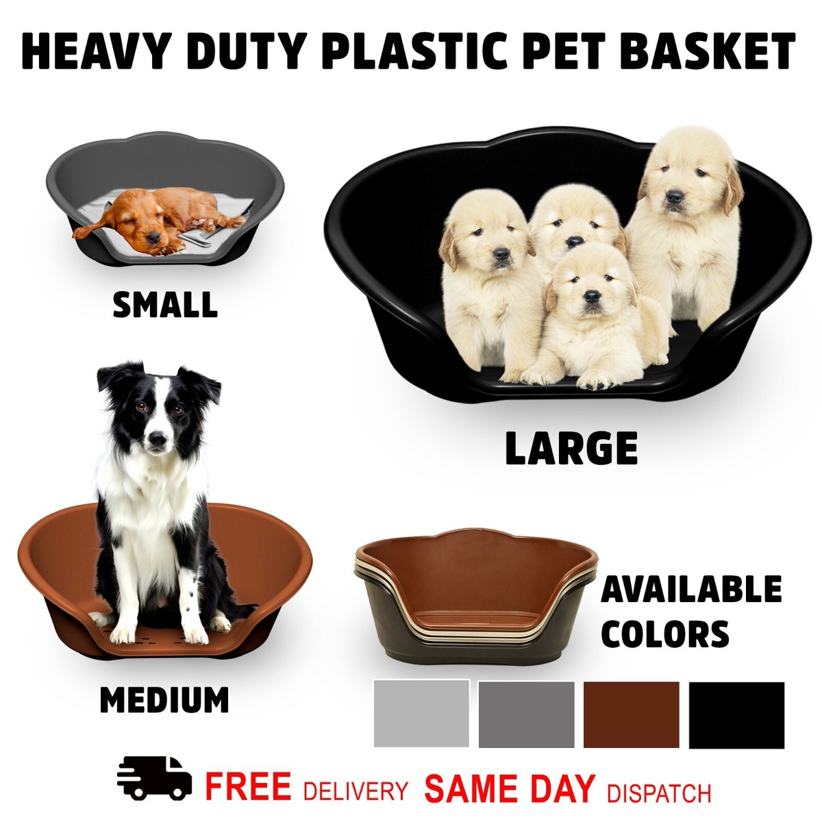 Pet Basket Plastic Soft Comfy Warm Baskets Luxury Portable Cat Dog