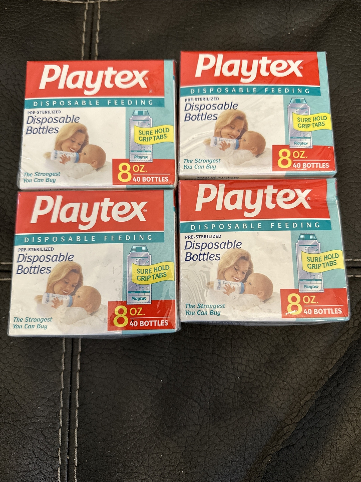 4 Boxes Playtex Disposable Baby Bottle Liners 8oz 160 Bottles 1995 New Sealed 78300054306 eBay
