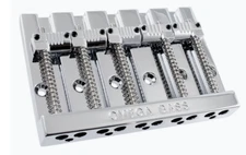 Chrome OMEGA Grooved Badass V Style 5-string Bass Guitar Bridge BB-3361-010