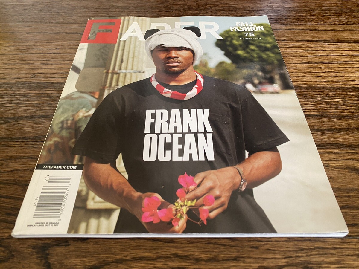 FRANK OCEAN CHANNEL ORANGE 2011 FADER MAGAZINE ISSUE #75