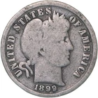 1899 Barber Liberty Dime silver great coin nice problem free G-VG FREE SHIPPING