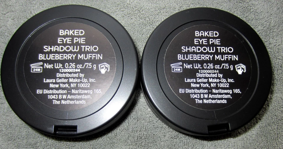 2  Laura Geller Eye Pie Shadow Trio Blueberry Muffin 0.26 oz -SURFACE DAMAGE - Image 3 of 3