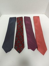 Vintage Designer Career Mens Ties Nautica Calvin Klein Christian Dior Set 4