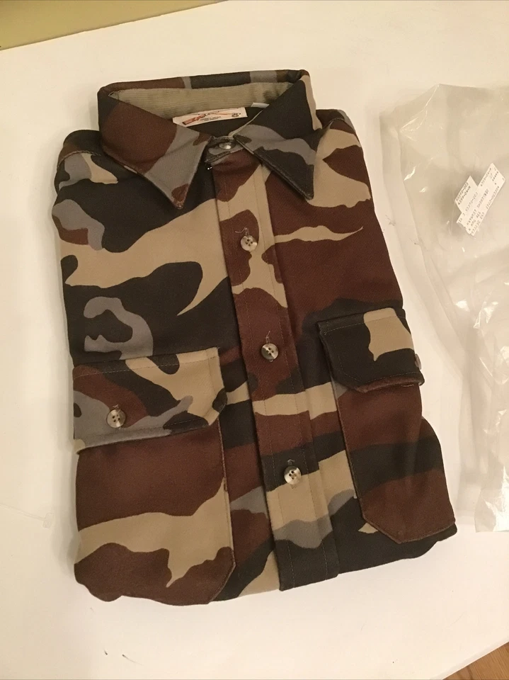 Dead Stock Cabela's Army Camouflage Heavy Shirt Jacket USA sz Med Tall Long Slee - Image 4 of 4