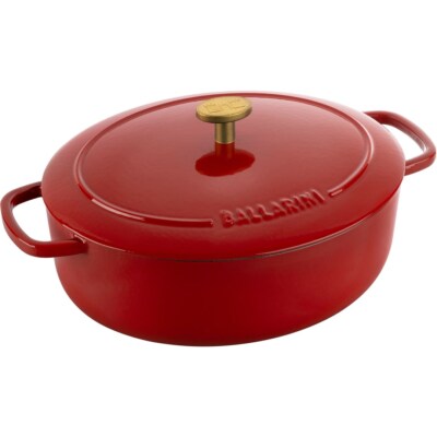 4062297005447 Ballarini Bellamonte Ovaler Topf aus Gusseisen - Rot, 2,2 ltr BALL