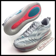 Nike Air Max 720 GS Geology Grey Red Teal Youth Sz 4.5Y Womens 6 AQ3196-010