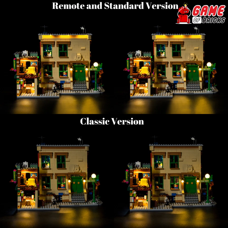 Kit de luces LED para 123 Plaza Sésamo - Compatible con Juego LEGO® 21324 (Estándar) Foto 3 de 4