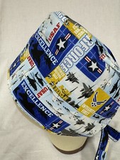 Men/Women Surgical Scrub Cap Air Force Awesome Cap 100 Cotton