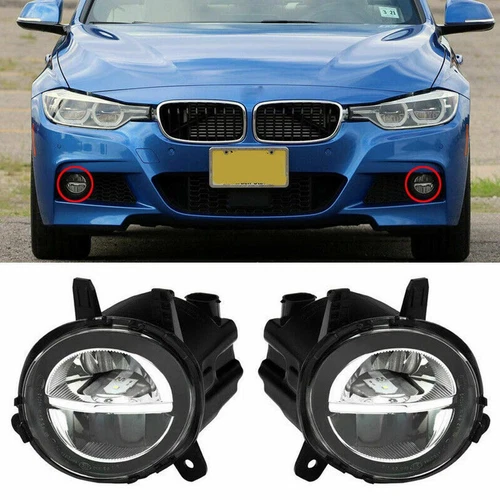 Paar LED Nebelscheinwerfer Klarglas Links+Rechts Für BMW F20 F21 F22 F30 F35 F32 - Picture 1 of 18