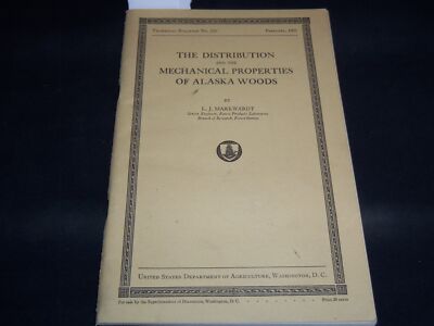 1931 FEBRUARY MECHANICAL PROPERTIES OF ALASKA WOODS BY L. J. MARKWARDT - J 8931