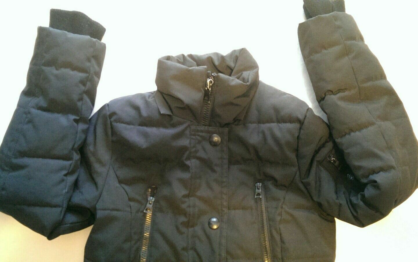 Women's Guess Solid Black Down Winter Jacket Puff… - image 2