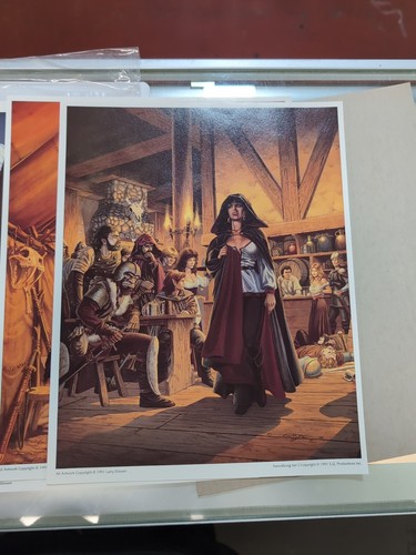 Larry Elmore Swordsong Set 2 Journey Continues 1991 Ltd Ed Portfolio #1275/2000 - Picture 4 of 15