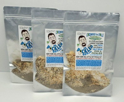 The Pickled Guy - Licensed To Dill - NY Deli Half Sour - 3 Pack- Pickling Kits