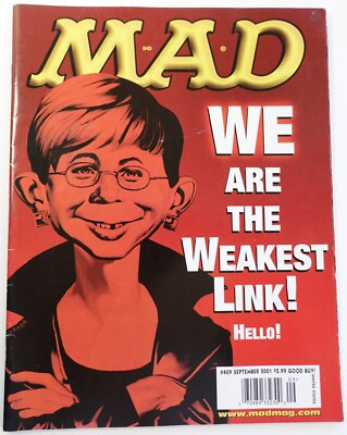 MAD Magazine #409 September 2001 We are the Weakest Link! Hello! Issue