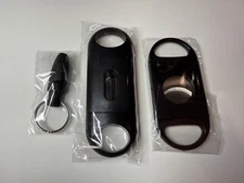 3 Cigar Set Classic Pocket Cigar Cutter V-Cut Sharp Stainless Steel Blade Guillo
