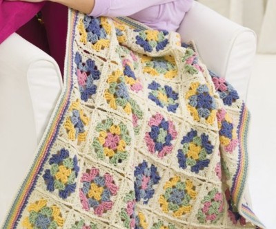 (140) Easy Granny Square afghanische Decke Häkelmuster ca. Größe 40'' x 48''