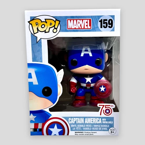 Funko Pop! Marvel Captain America #159 Kohls Exclusive 75th Avengers Brand New
