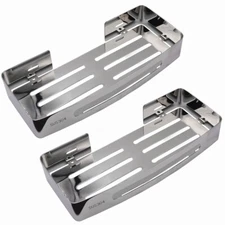 304 Shower Caddy Shelf Bathroom Bath Storage Holder Adhesive Organizer Rack 2pcs