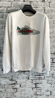 Gucci Herren L Pullover Sweater Schuhe Glitter Limited Edition - Bild 1 von 4