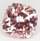 EXCELLENT CUT CUSHION 7x7 MM. PEACHY ORANGE PADPARADSCHA SAPPHIRE LAB CORUNDUM