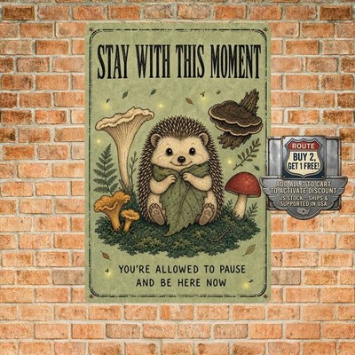 Exactly Where You Need To Be Tin Metal Sign Inspirational Decor