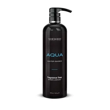 Wicked Aqua - Fragrance Free Lubricant - 16 oz Water Based Lube