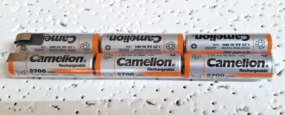 Camelion  AA F2x3 Reihe mit Lötfahne Modellbau Akkupack  7,2V 2700 mAh Ni-Mh - Bild 1 von 2