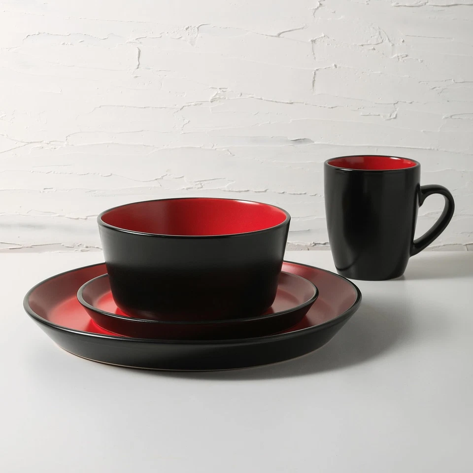 Albie Stoneware 16 Piece Dinnerware Set, Plates and Bowls Sets, Dish Set for ... - Image 2 of 4